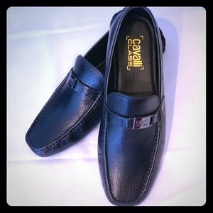 Leather Mochaccino Men shoes. Roberto Cavalli.